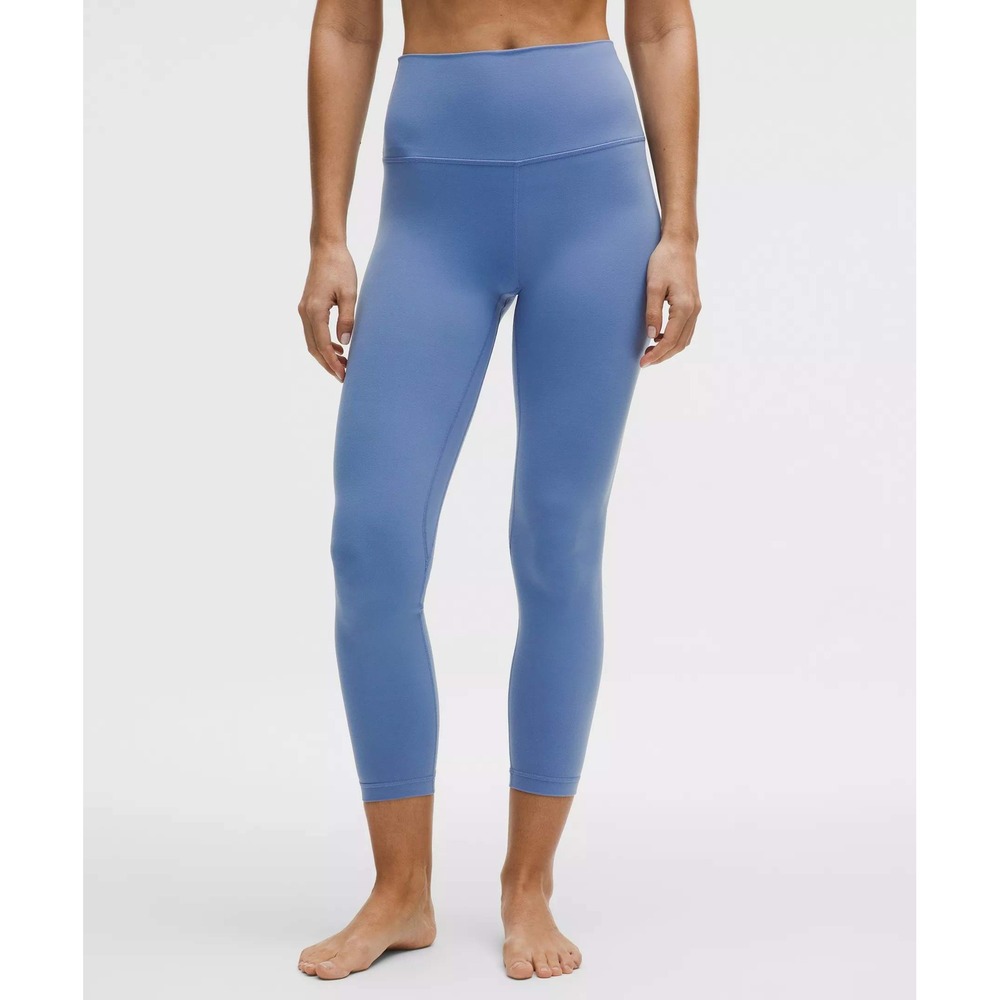 Lululemon Wunder Under High-Rise Tight Women 12 Blue Water Drop 25" Inseam